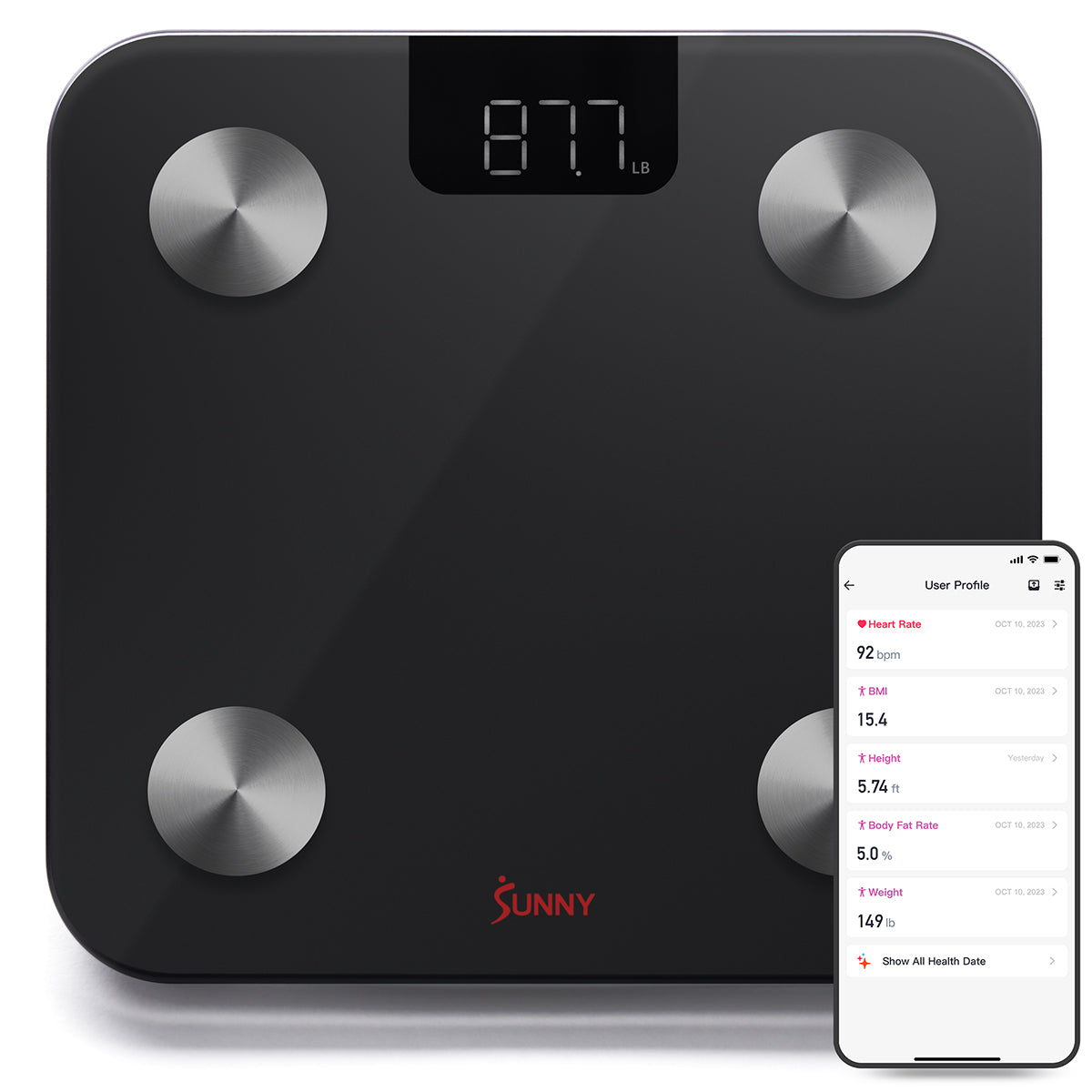 Smart Fitness Bathroom Scale (Weight and Body Fat Scale)