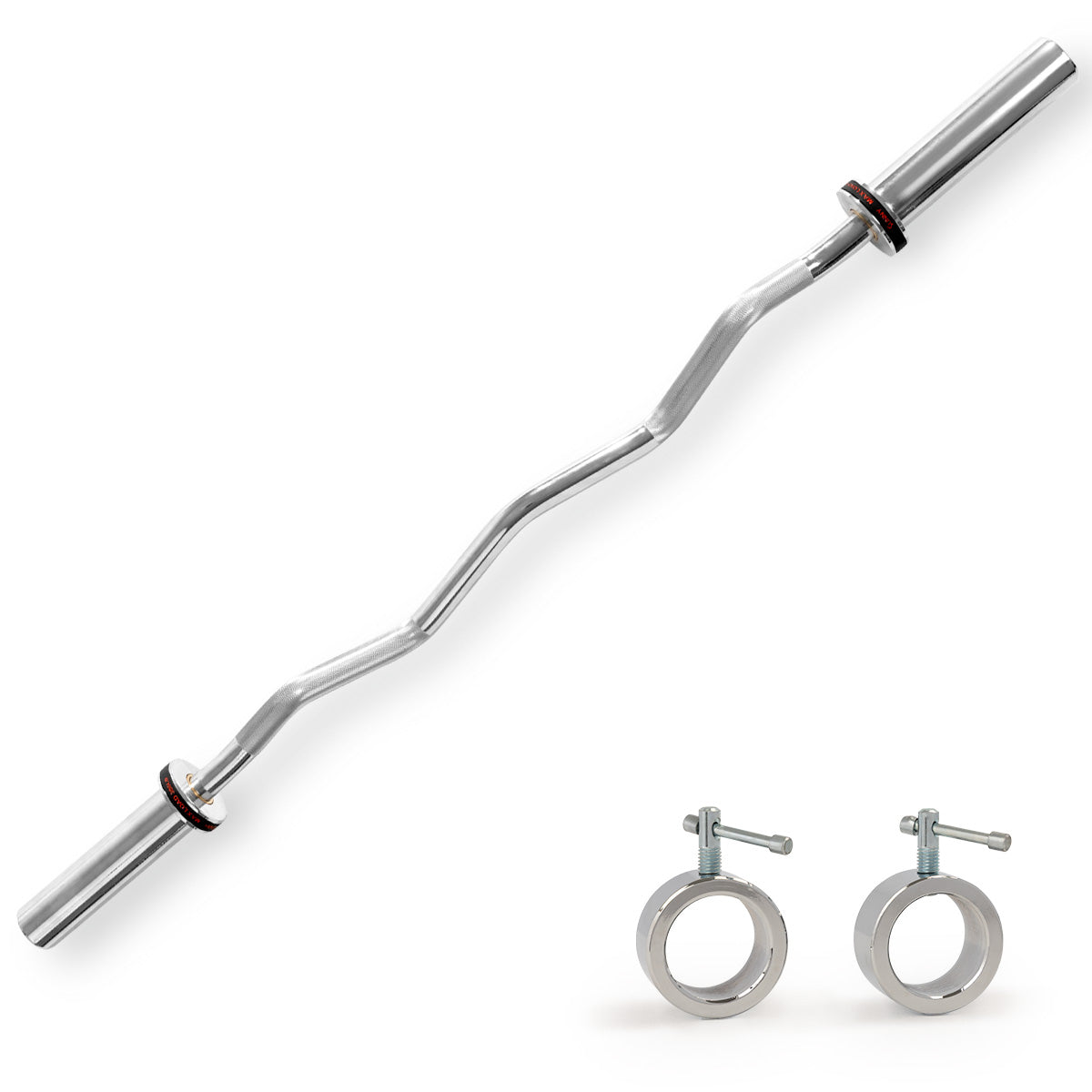 Olympic Curl Bar | EZ & Super Curl 47-48 Inch | Sunny Health