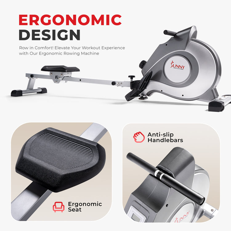 Magnetic Rowing Machine w/ LCD Monitor
