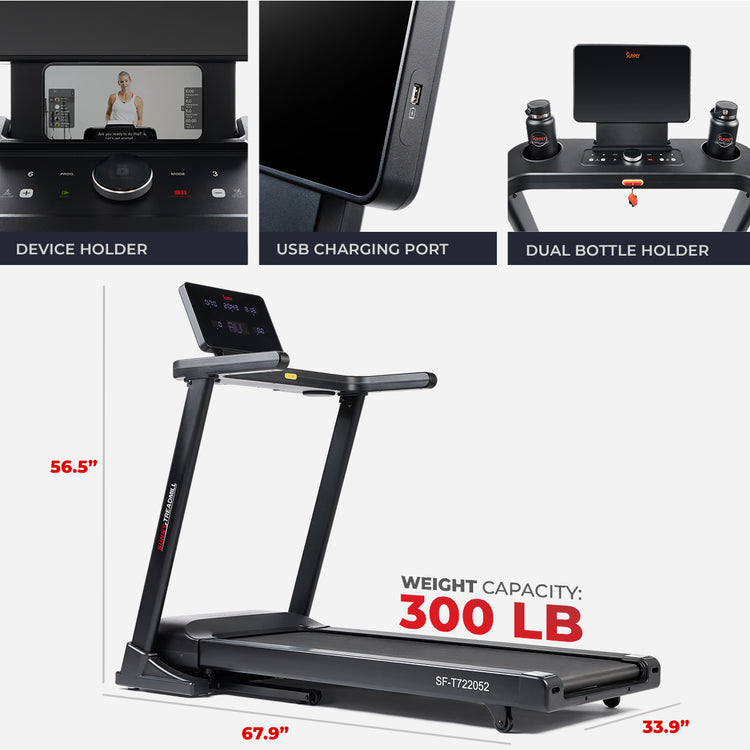 DISPLAY MONITOR | The large backlit LED monitor allows for easy tracking of workout time, distance, calories, speed, and steps.