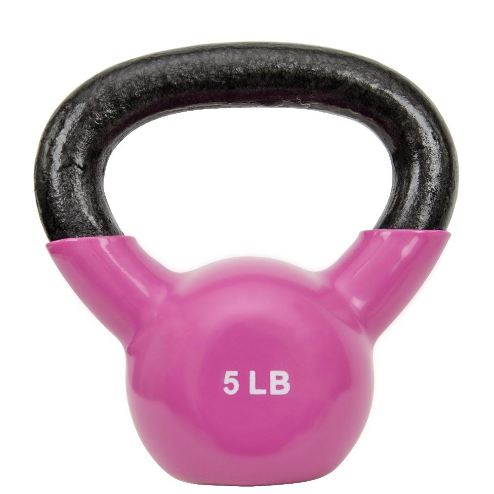 Kettlebell 20kg Everyday Essentials All-Purpose Color Vinyl Coated Kettlebells, 50 Lbs Kettle Bell