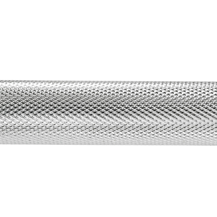 60'' Chrome Barbell Bar, 1'' Diameter Threaded w/ Ring Collar