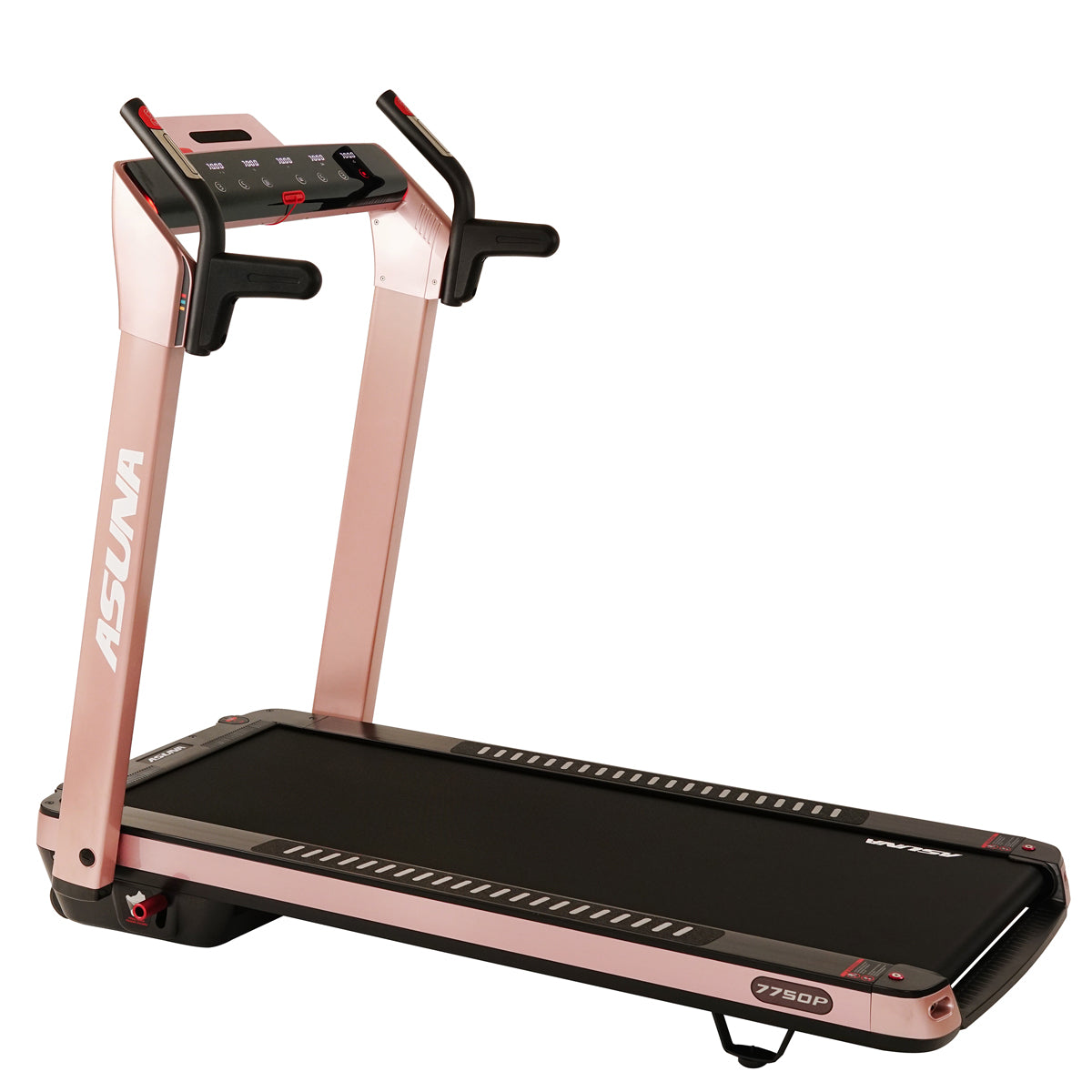 SpaceFlex Pink Running Treadmill w/ Auto Incline, Foldable Wide Deck