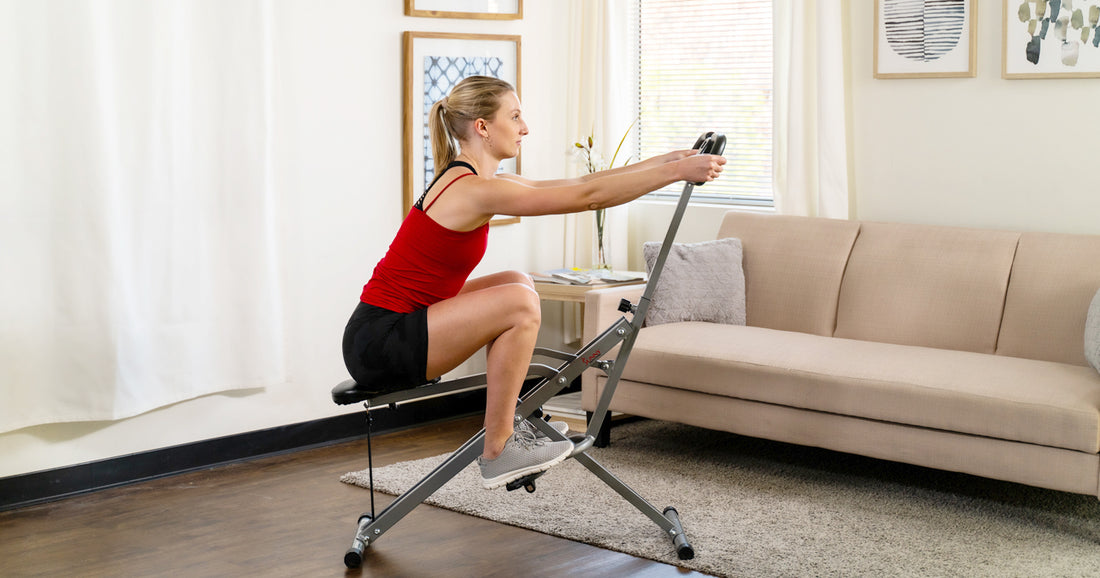 10 Min Core & Cardio Row-N-Ride® Workout | Sunny Health & Fitness