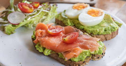 salmon toast for high protein breakfast breakfast with 30g protein
