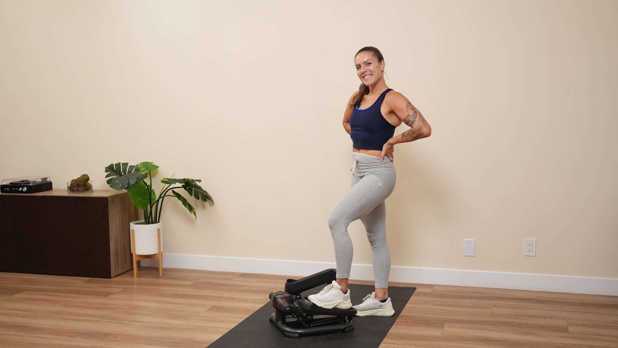 Low Step Exercise Routine 10-Minute Mini Stepper Workout | Sunny Health & Fitness