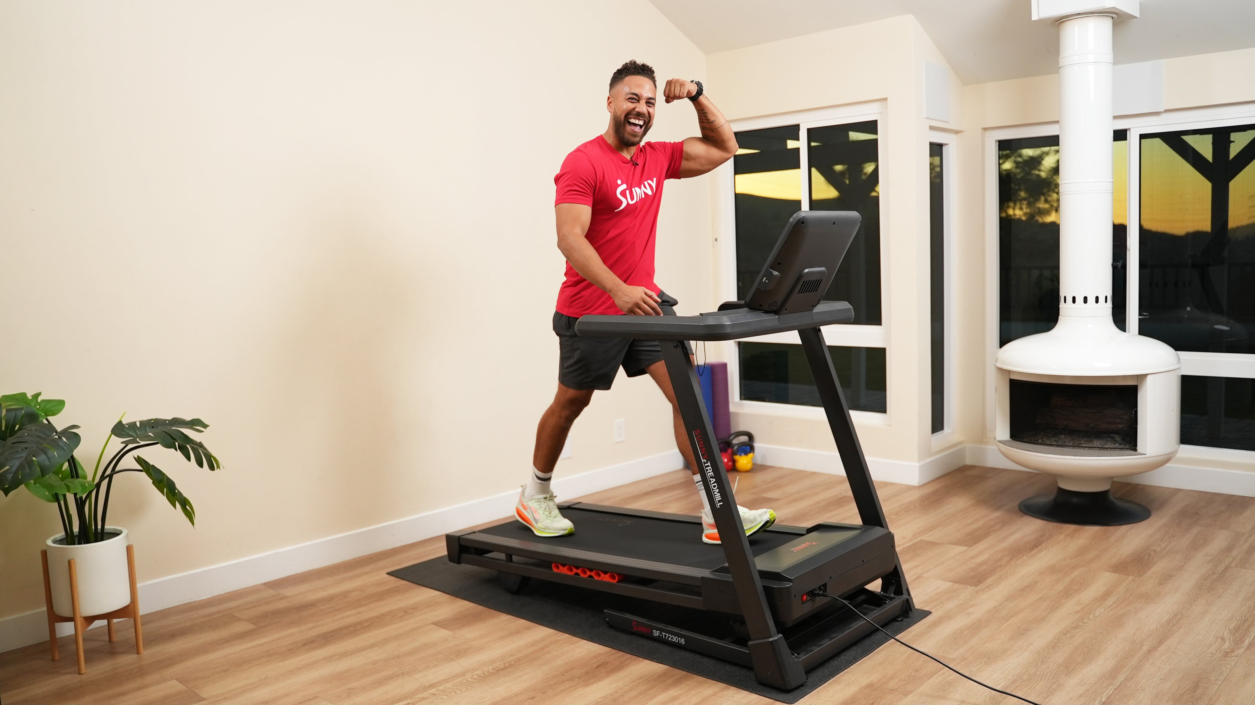 15-Minute Pyramid Style Walking Workout | Sunny Health & Fitness