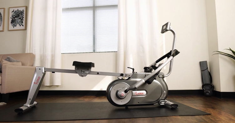 20 Min Beginner Full Motion Rowing Machine Workout | Sunny Health & Fitness