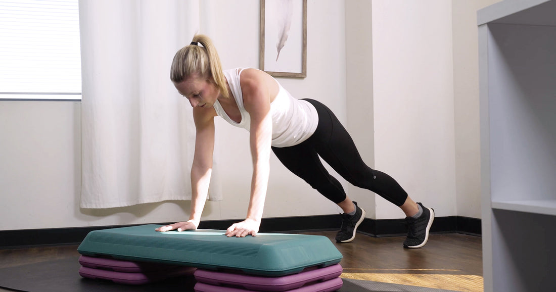 20 Min Cardio Aerobic Step & Core Workout for Beginners | Sunny Health ...