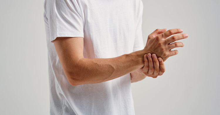 a person having write pain