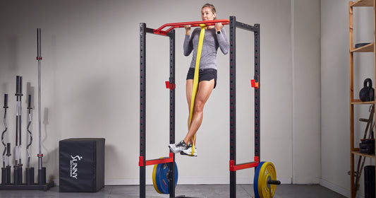 Strength Exercise With Resistance Bands & Power Racks