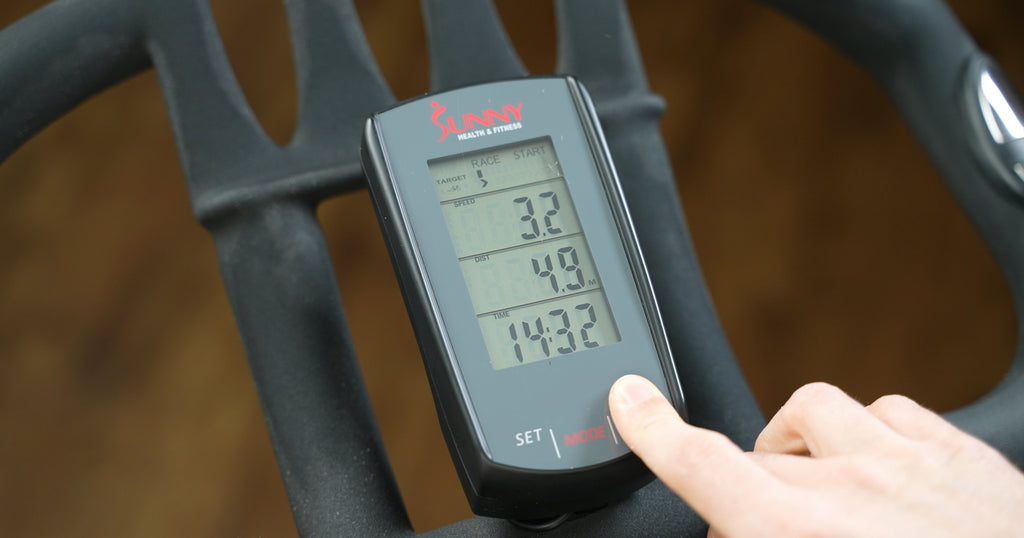 Spin bike best sale heart rate monitor