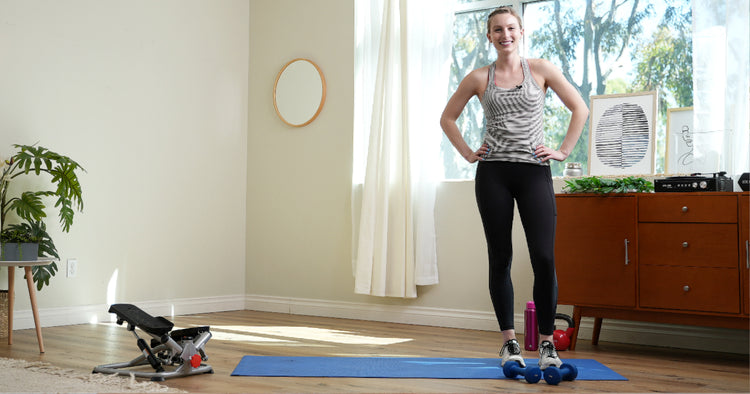 25 Minute Cardio & Core Mini Stepper Workout  - Sunny Health & Fitness