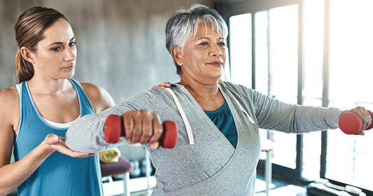 Shoulder Workout for Older People with Dumbbells