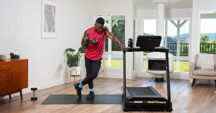 Ignite Your Courage in this 20-Minute Treadmill Bootcamp with Sunny Trainer James King III