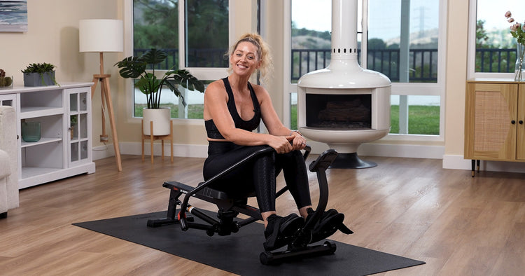 Single Arm Row Challenge | Hydraulic Full Motion Rower Workout | Sunny ...