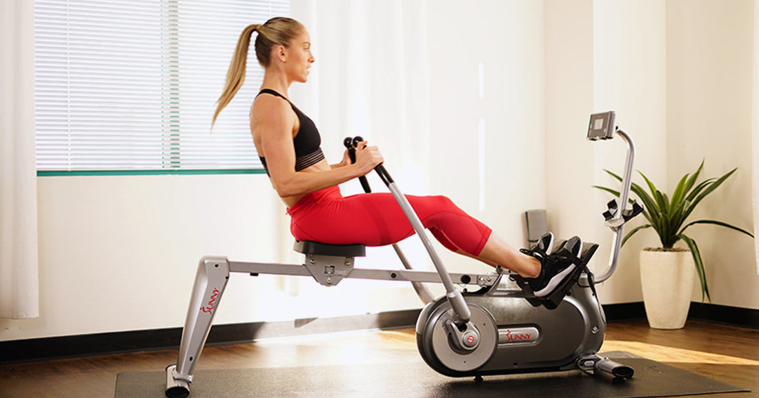 Tabata Rowing Rowing Tabata HIIT Workout Instruction | Sunny Health & Fitness