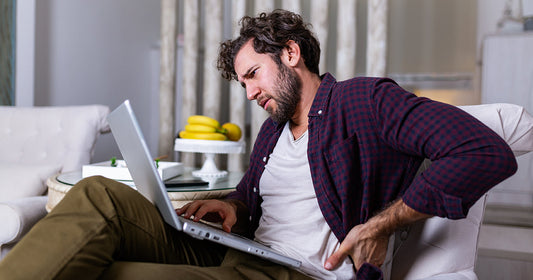 Man sitting on a couch