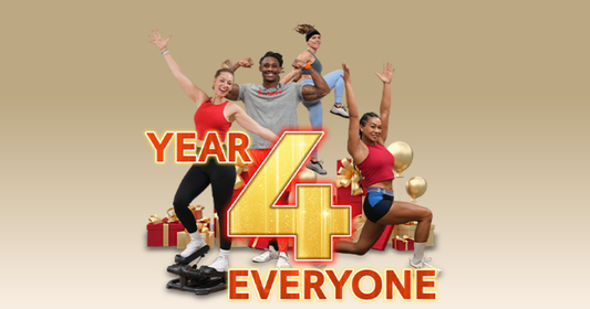 SunnyFit app year 4 everyone anniversary celebration