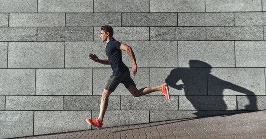 a man is running