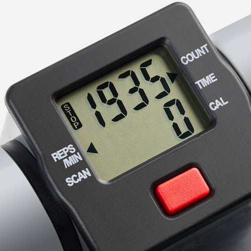 Track your workout | Stay informed with the LCD monitor, tracking steps, time, and calories burned
