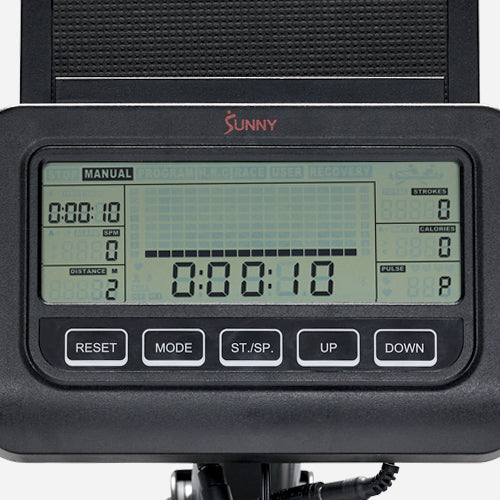 Perfomance Digital Monitor | Tracks time, time per 500 meters, strokes per minute (SPM), distance, stroke count, total strokes, calories burned, watts, and pulse.