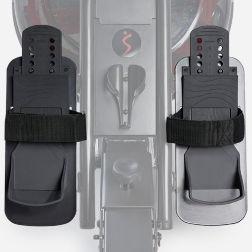 Stationary Foot Pedals | These pedals offer a stable and secure base, mimicking the real feel of rowing. Adjustable straps ensure a customized and comfortable fit.