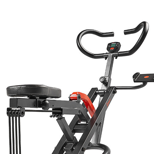Ergonomic Design | Features an adjustable handlebar with 4 length settings and an adjustable padded seat, ensuring a comfortable and tailored fit for users of various sizes.