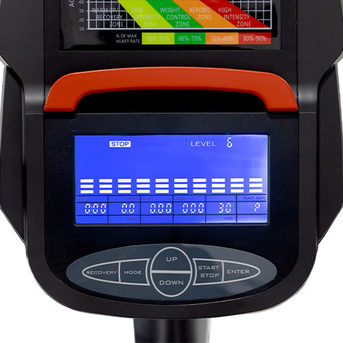 16 Electromagnetic Resistance Levels | Adjust workout intensity from light recovery to more challenging training with smooth resistance changes.