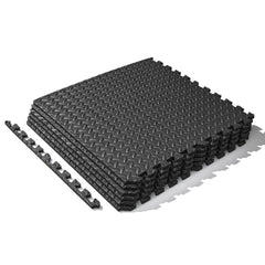 ½ Inch Thick Puzzle Exercise Mat - Black