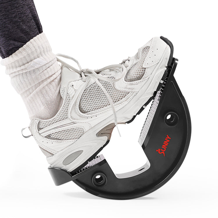 Calf & Hamstring Stretcher and Foot Rocker (Grey)