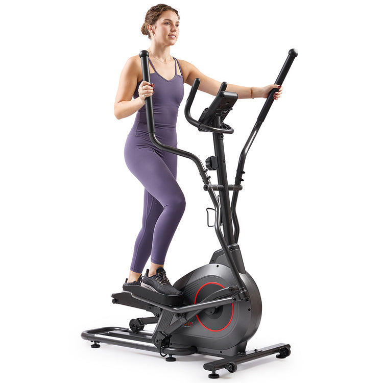 stationary bicycle elliptical Sunny Health & Fitness Smart Magnetic Elliptical, Aluminum
