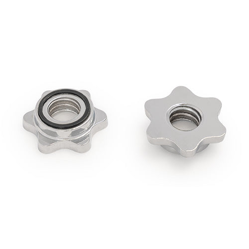 Star-Lock Collars Included | Star-lock  collars with protective PVC rings keep plates tight and rattle-free.