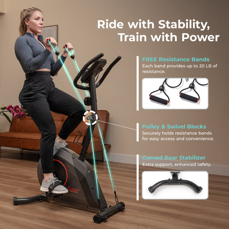 Resistance Bands Stationary Bike No Resistance BIONFIT Moving