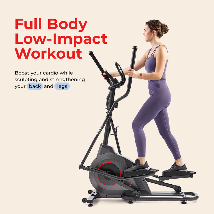 Ultra Silent Smart Elliptical Exerciser with 16” Long Stride Training Machine