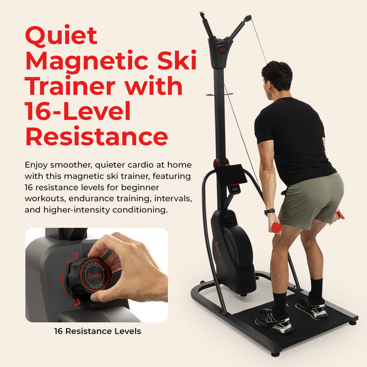Magnetic Ski Trainer Exercise Machine
