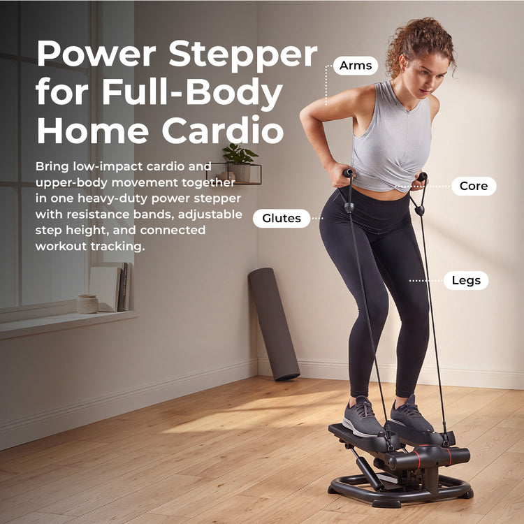 Smart Heavy Duty Power Stepper with Exercise Bands