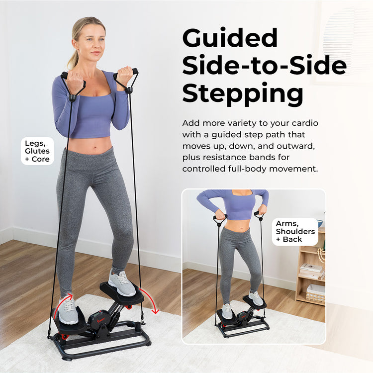 Smart Lateral Stepper With Resistance Bands