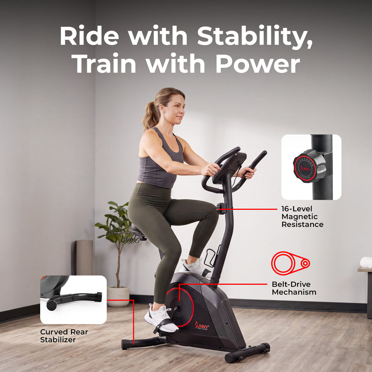 Smart Magnetic Resistance Upright Bike