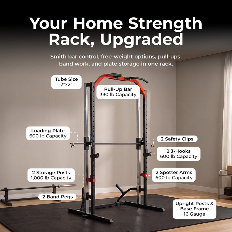 Sunny Strength® Light Commercial Strength Training Smith Machine - Sunny Health & Fitness