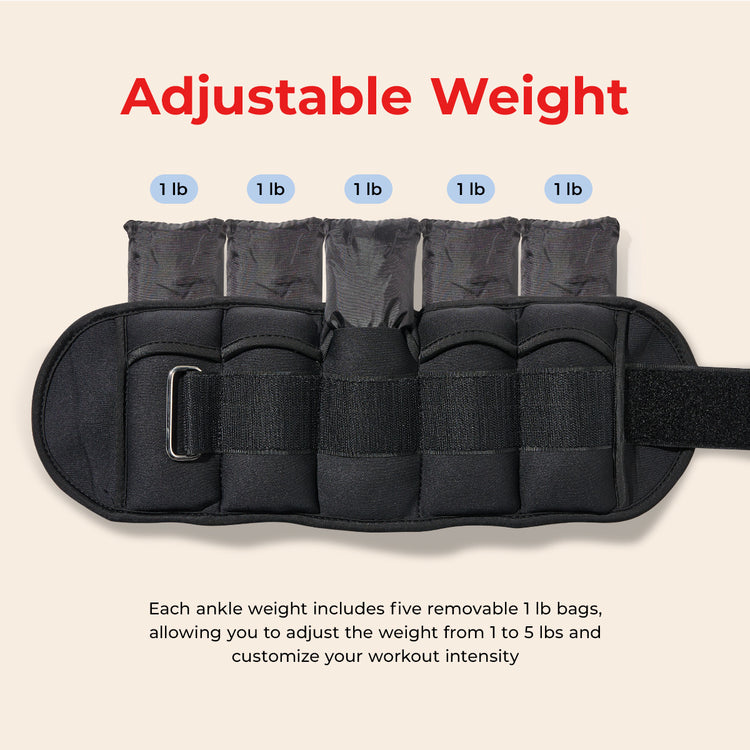 Adjustable Ankle Weight 5-Pound (Pair)
