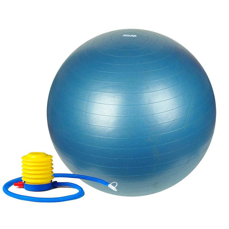 Asuna XL Blue Exercise Ball with Air Pump