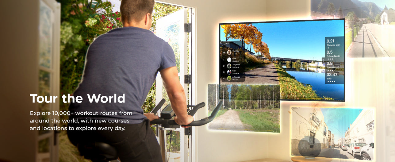 Tour the World | Explore 10,000+ workout routes from around the world, with new courses and locations to explore every day!