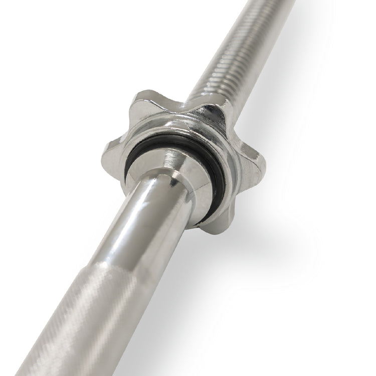 60" Threaded Barbell w/ Star-Lock Collars