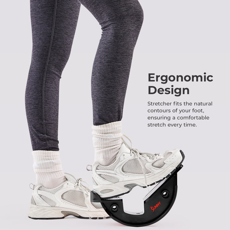 Calf & Hamstring Stretcher and Foot Rocker (Grey)