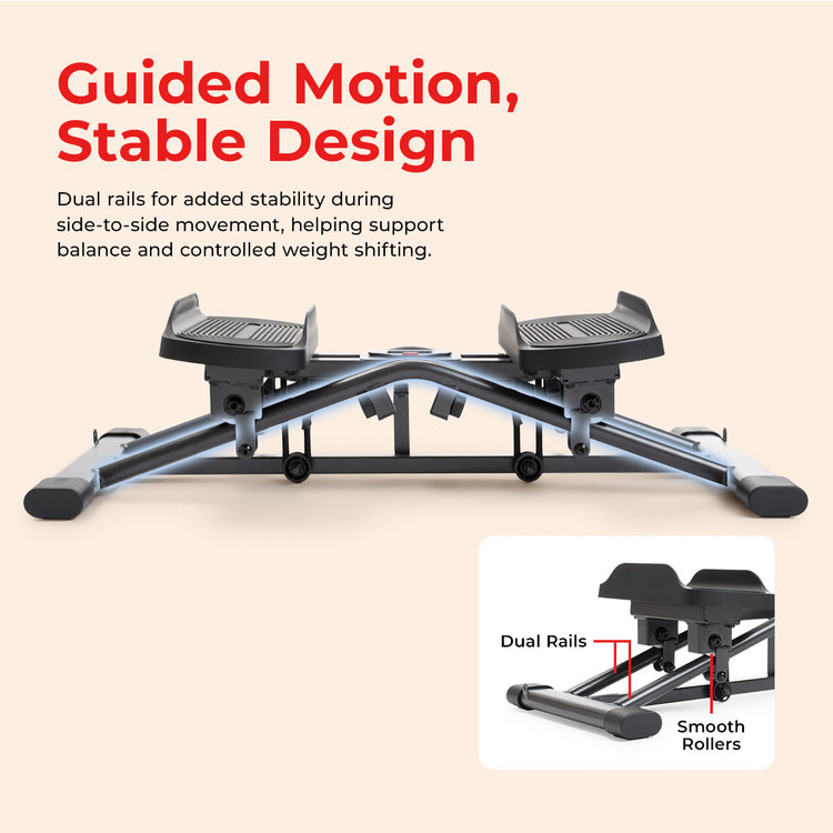 Smart Lateral Balance Stepper With Resistance Bands