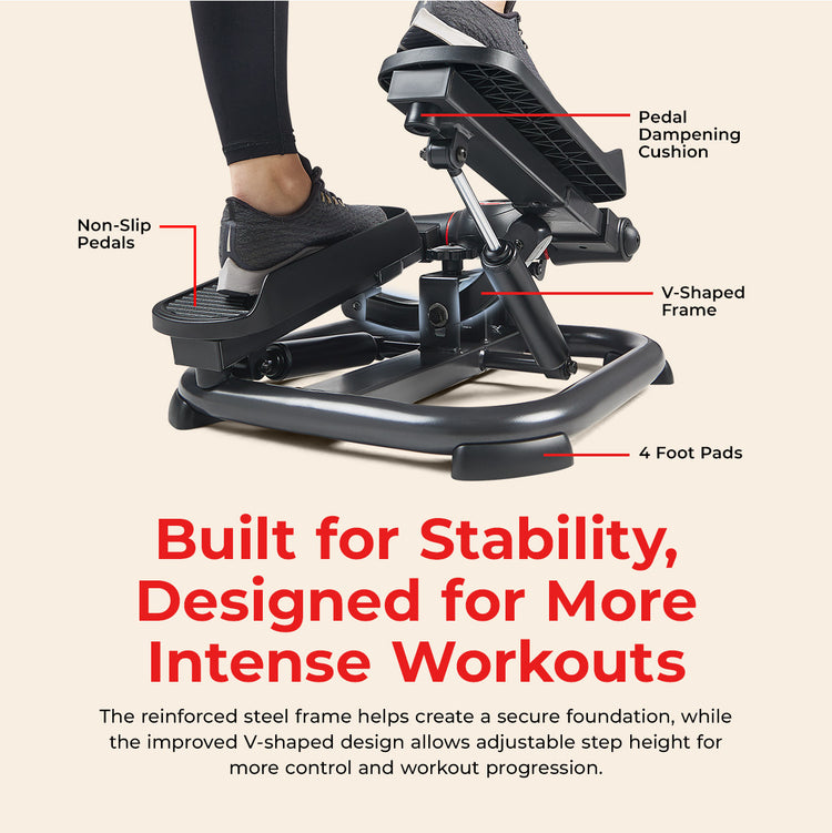 Smart Heavy Duty Power Stepper with Exercise Bands