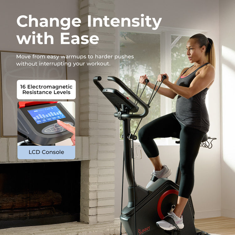 Smart Programmable Electromagnetic Upright Bike