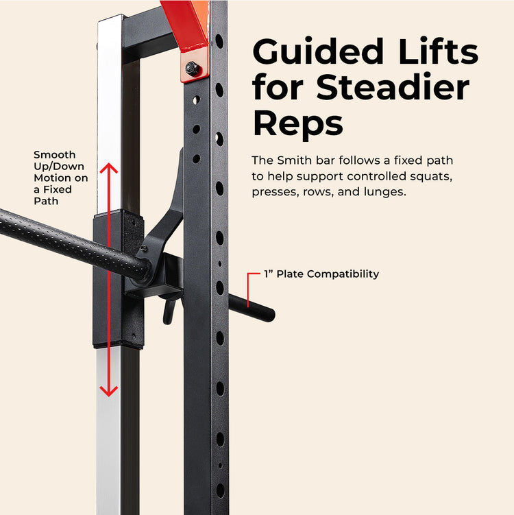 Sunny Strength® Light Commercial Strength Training Smith Machine - Sunny Health & Fitness