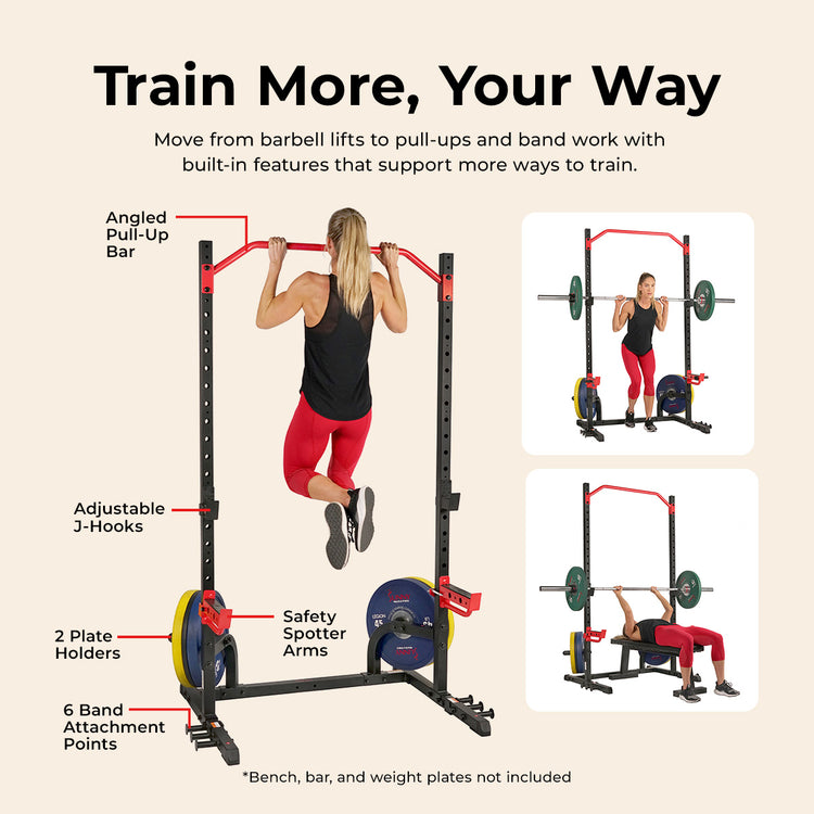 Power Zone Advanced Multifunction Squat Power Rack | Sunny Health